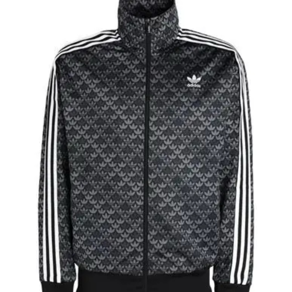 ADIDAS ORIGINALS Zip-Up Hoodie 'FireBird Classic' in Black Size S
